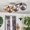 Gastor ceiling light, globe light Amber, Smoke-coloured, 5-light sources