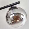 Gastor ceiling light, globe light clear, Smoke-coloured, 5-light sources