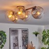 Gastor ceiling light, globe light Amber, clear, Smoke-coloured, 5-light sources