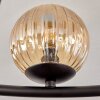 Chehalis ceiling light, globe light Amber, 12-light sources