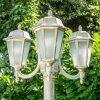 NATAL FROST Lamp Post gold, white, 3-light sources