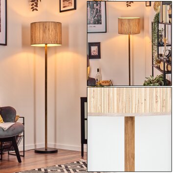 Bongal floor lamp Ecru, black, 1-light source