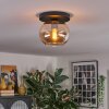 Apedo ceiling light, globe light Amber, 1-light source