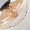 Mertola ceiling light, globe light Amber, clear, 1-light source