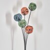 Ripoll floor lamp blue, green, coppery, 5-light sources