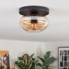 Mertola ceiling light, globe light Amber, 1-light source