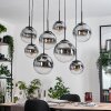Gastor hanging light, globe light, pendant light clear, Smoke-coloured, 8-light sources