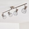PARADO Ceiling light matt nickel, 4-light sources