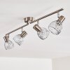 PARADO Ceiling light matt nickel, 4-light sources