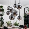 Gastor hanging light, globe light, pendant light Smoke-coloured, 8-light sources