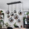 Gastor hanging light, globe light, pendant light Smoke-coloured, 8-light sources