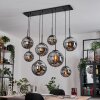 Gastor hanging light, globe light, pendant light Smoke-coloured, 8-light sources