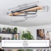 Pompu ceiling light LED Ecru, black, 1-light source