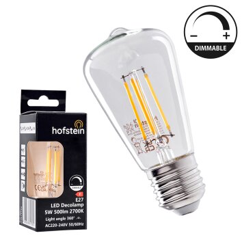 E27 LED 5 Watt warm white dimmable 500 Lumen