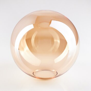 Lamp shade made of glass  Gastor replacement glass, spare part 15 cm Amber