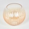 Lamp shade made of glass  Koyoto replacement glass, spare part 15 cm Amber, clear
