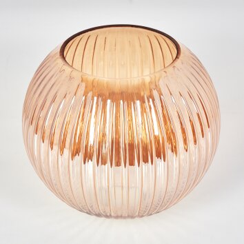Glass lamp shade  Koyoto replacement glass, spare part 20 cm Amber