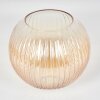 Glass lampshade  Koyoto replacement glass, spare part 20 cm Amber, clear