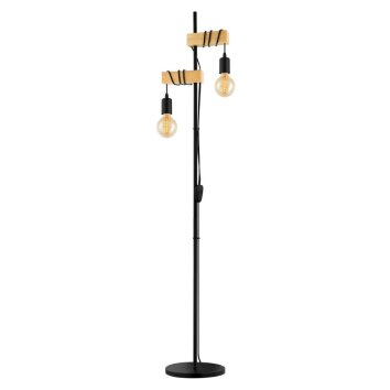 Eglo lights TOWNSHEND ground light, floor lamp brown, black, 2-light sources