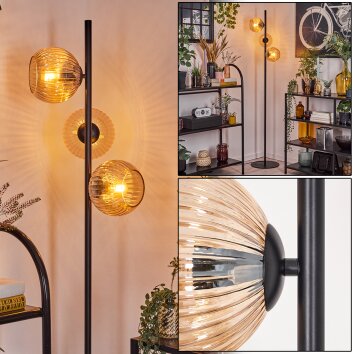 Koyoto floor lamp Amber, 3-light sources