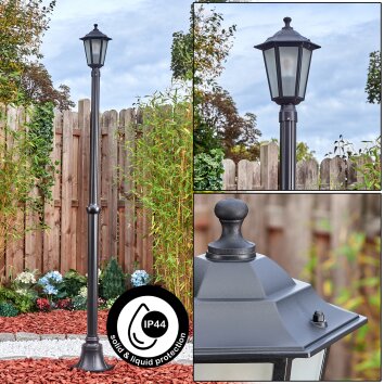 Loria lamp post, path light black, 1-light source