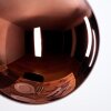 Gastor hanging light, globe light, pendant light coppery, 1-light source