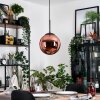 Gastor hanging light, globe light, pendant light coppery, 1-light source