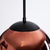 Gastor hanging light, globe light, pendant light clear, coppery, 1-light source