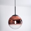 Gastor hanging light, globe light, pendant light clear, coppery, 1-light source