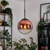 Gastor hanging light, globe light, pendant light clear, coppery, 1-light source