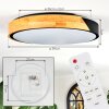 Cadaixo ceiling light, Panel LED white, 1-light source, Remote control