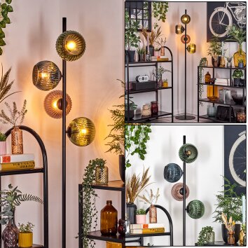 Koyoto floor lamp 31 cm blue, green, coppery, 4-light sources