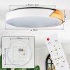Cadaixo ceiling light, Panel LED white, 1-light source