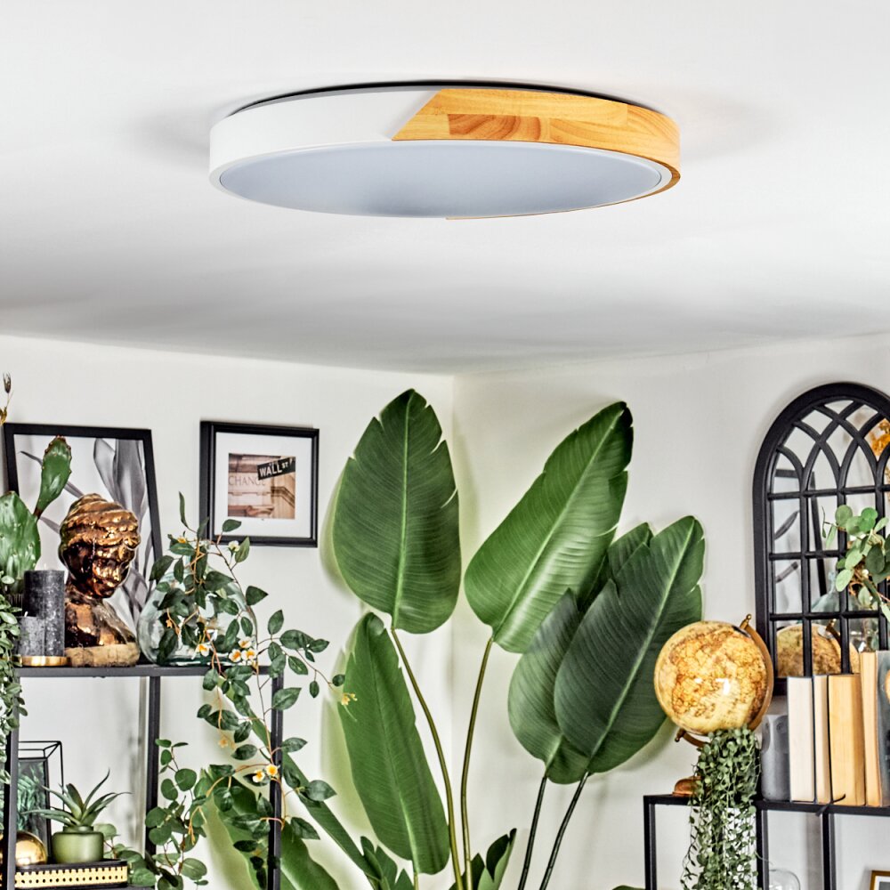 Cadaixo ceiling light, Panel LED white, 1-light source, Remote - Main Image