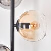 Koyoto floor lamp Amber, clear, Smoke-coloured, 3-light sources