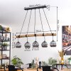 Ripoll hanging light, globe light, pendant light Ecru, black, 5-light sources