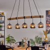 Ripoll hanging light, globe light, pendant light Ecru, black, 5-light sources