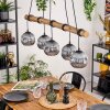 Ripoll hanging light, globe light, pendant light Ecru, black, 5-light sources