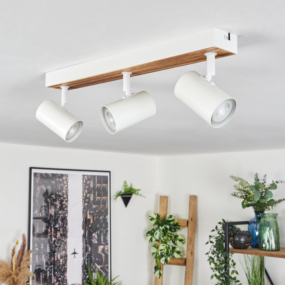 EGLO Sarria LED Ceiling Light 3-Bulb Metal Living Room Lamp In Black Chrome Spotlights Including Gu10 Bulbs Warm White - View #4