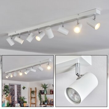 Gesteira chrome, white, 8-light sources