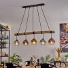 Koyoto hanging light, globe light, pendant light Ecru, black, 5-light sources