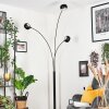 Nikkala floor lamp marble, black, 3-light sources