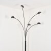 Nikkala floor lamp marble, black, 5-light sources