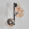 Chehalis globe light, wall light 23 cm Amber, clear, 3-light sources