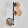 Chehalis globe light, wall light Amber, 3-light sources