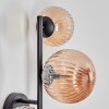 Chehalis globe light, wall light Amber, 3-light sources