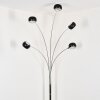 Nikkala floor lamp chrome, marble, white, 5-light sources