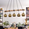 Ripoll hanging light, globe light, pendant light Ecru, black, 5-light sources