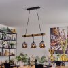 Ripoll hanging light, globe light, pendant light Ecru, black, 3-light sources