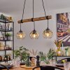 Ripoll hanging light, globe light, pendant light Ecru, black, 3-light sources